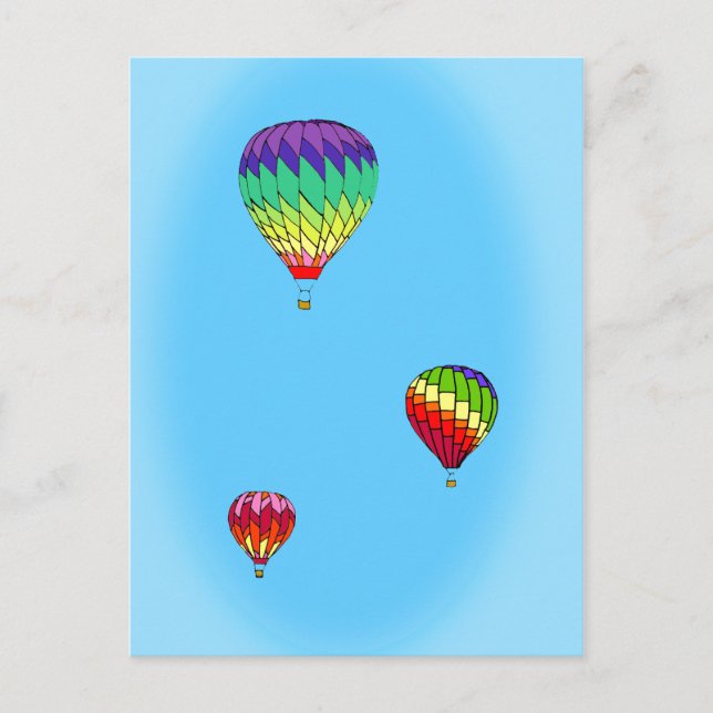 Carte postale à ballon chaud (Devant)