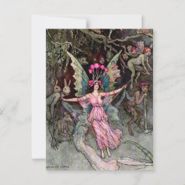 Carte Postale "A bas" par Warwick Goble