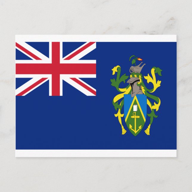 Carte Postale A bas prix ! Drapeau des îles Pitcairn (Devant)