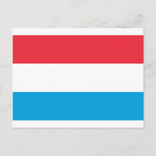 Carte Postale A bas prix ! Drapeau Luxembourg (Devant)
