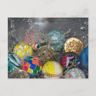 carte postale à boule gonflable