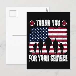 Carte Postale À ceux qui ont servi : Merci 2025