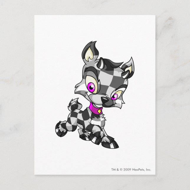 Carte Postale À damiers Ixi (Devant)