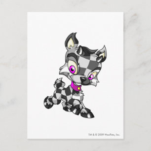 Carte Postale À damiers Ixi