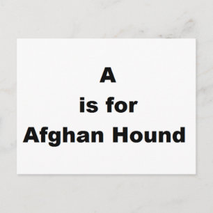 Carte Postale a est destiné à l'afghanistan hound