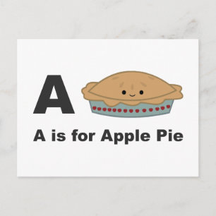 Carte Postale A est pour Apple Pie