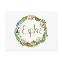Carte postale à explorer