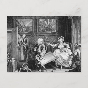Carte Postale A Harlot's Progress, plaque II, Quarrels