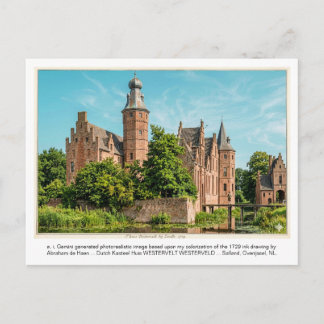 Carte Postale a. i. Gemini a généré Kasteel WESTERVELT.