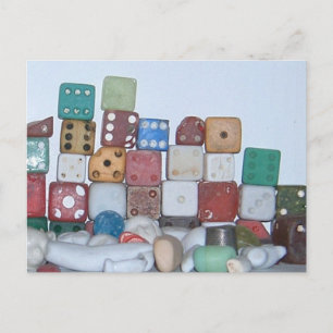 Carte Postale A la plage Objets trouvés