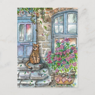 Carte Postale À la porte