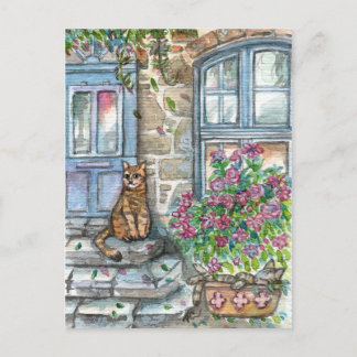 Carte Postale À la porte