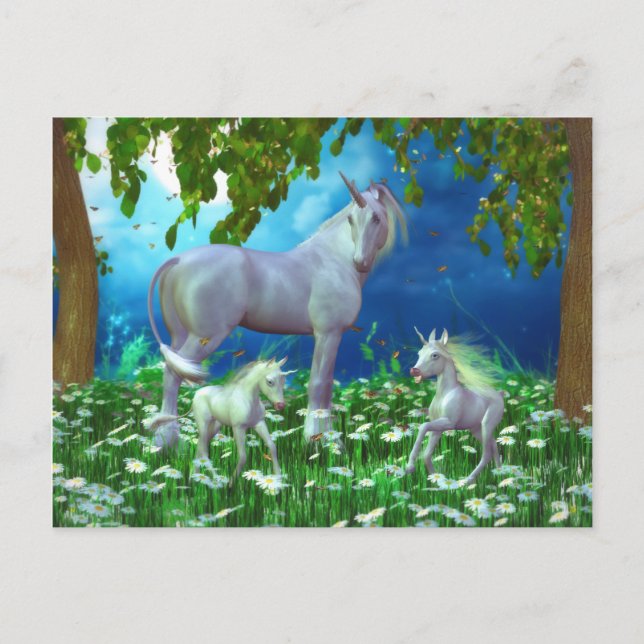 Carte postale à la recherche de papillons (Devant)