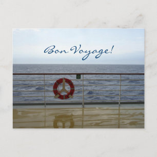 Carte Postale À la voile Custom Bon Voyage