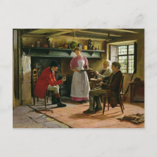 Carte Postale À l'intérieur des armes Lygon, Broadway, 1896