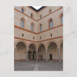 Carte Postale À l'intérieur du château de Sforza - Milano, Itali