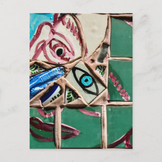 Carte Postale À l'intérieur regarder vers l'extérieur Mosaic Gra