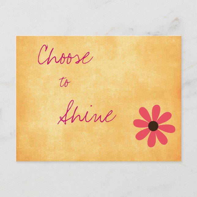 Carte postale à message positif inspiré (Devant)