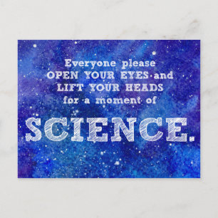 Carte Postale A Moment of SCIENCE proteste postcard