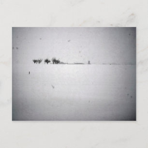 Carte postale à neige minimale