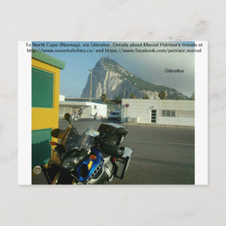 Carte Postale A North Cape (Norvège), via Gibraltar.