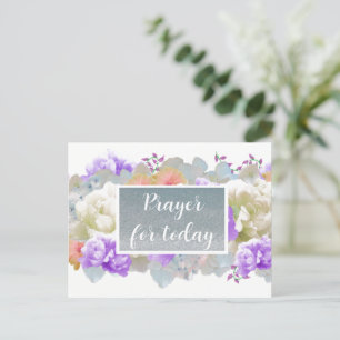Carte postale à paillettes fausses pour prière d'a