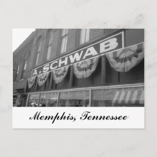 Carte Postale A. Schwab store Memphis Tennessee