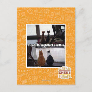 Carte Postale À travers épais et mince