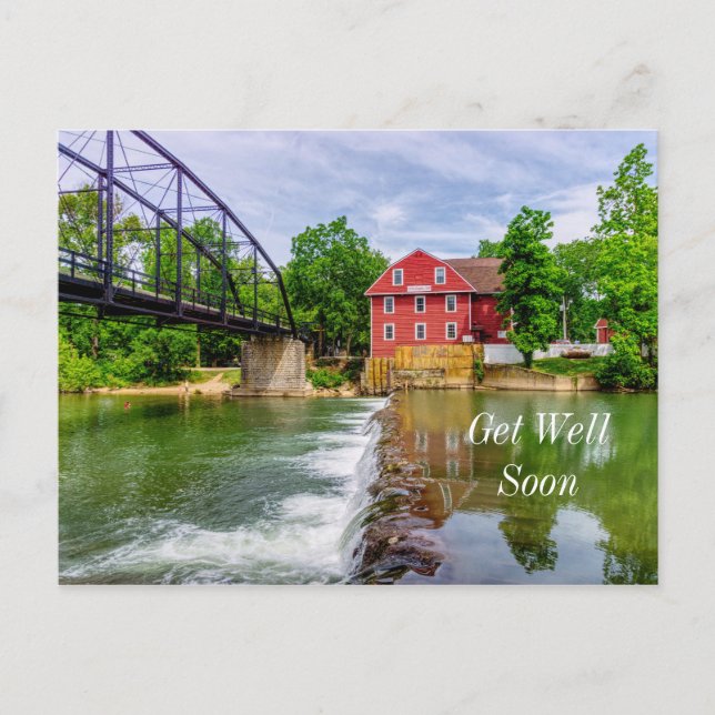 Carte Postale À travers la cascade de War Eagle Creek Guérissez  (Devant)