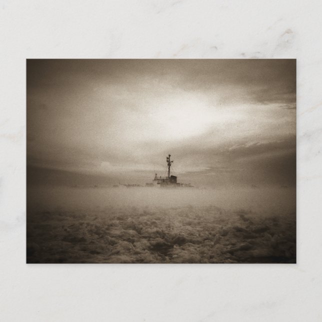 Carte Postale À travers les fosses, à travers la glace (Devant)