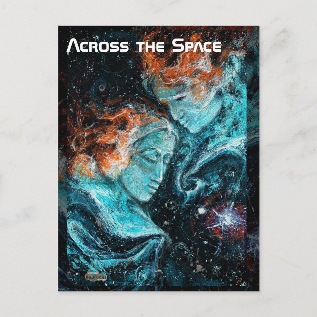 Carte Postale À travers l'espace (Devant)