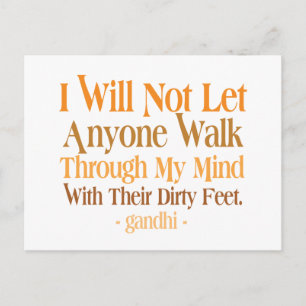 Carte Postale A travers ma citation de l'esprit Gandhi