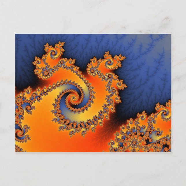 Carte postale à trois tours à froid chaud (Devant)