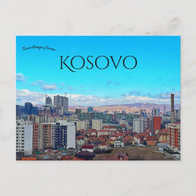 Carte Postale A View of Pristina Kosovo (Devant)