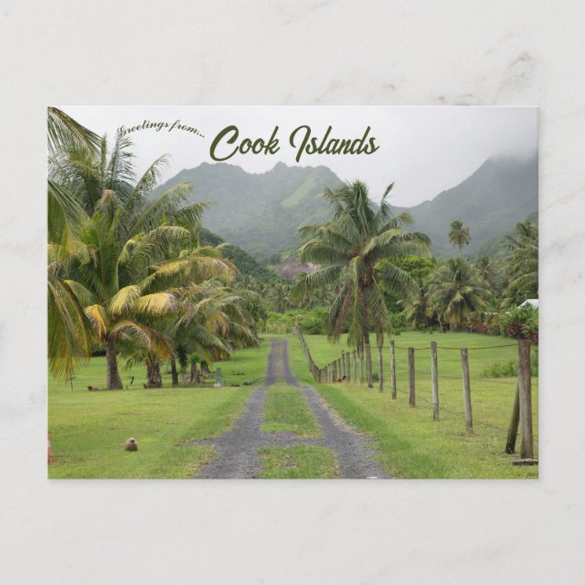 Carte Postale A View of Rarotonga Cook Islands (Devant)