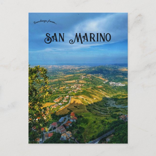 Carte Postale A View of San Marino (Devant)