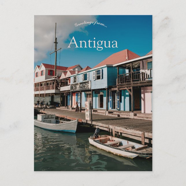 Carte Postale A View of St Johns Antigua (Devant)