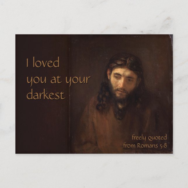 Carte Postale À votre plus sombre CC0407 Rembrandt Jesus (Devant)