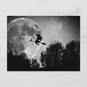 Carte Postale A Witches Broom Ride