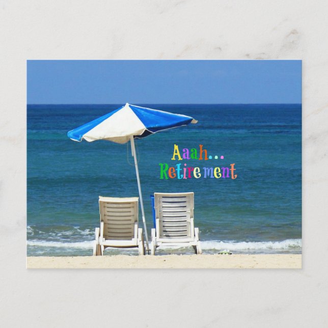 Carte Postale Aaah...Retraite (Devant)