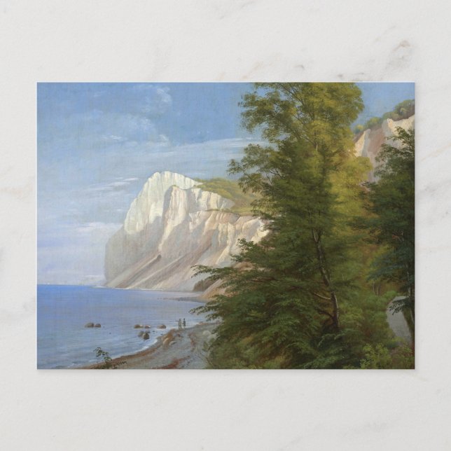 Carte Postale Aagaard Isle of Mon Chalk Cliffs Danemark Peinture (Devant)