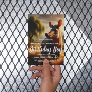 Carte Postale Aardvark Majestueux dans Champ Serein