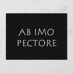 Carte Postale Ab imo pectore