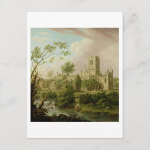 Carte Postale Abbaye de Kirkstall, Yorkshire, 1747 (huile sur to