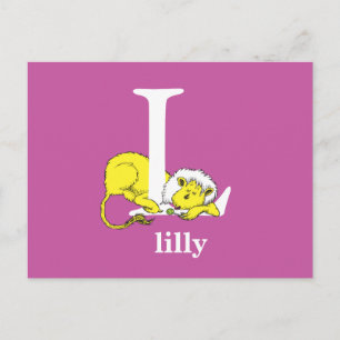 Carte Postale ABC du Dr Seuss : Lettre L - Blanc   Ajouter Votre