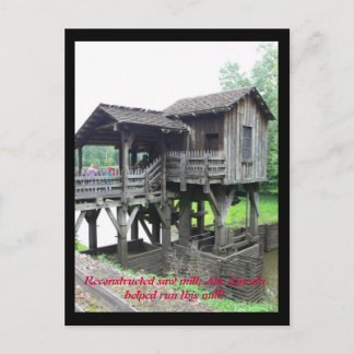 Carte Postale Abe Lincoln a travaillé ici