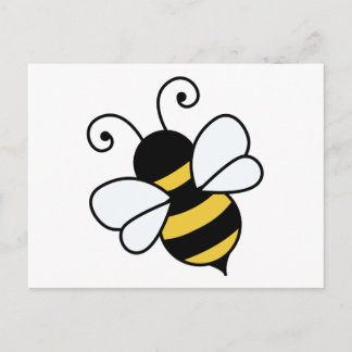 Carte Postale Abeille mignonne
