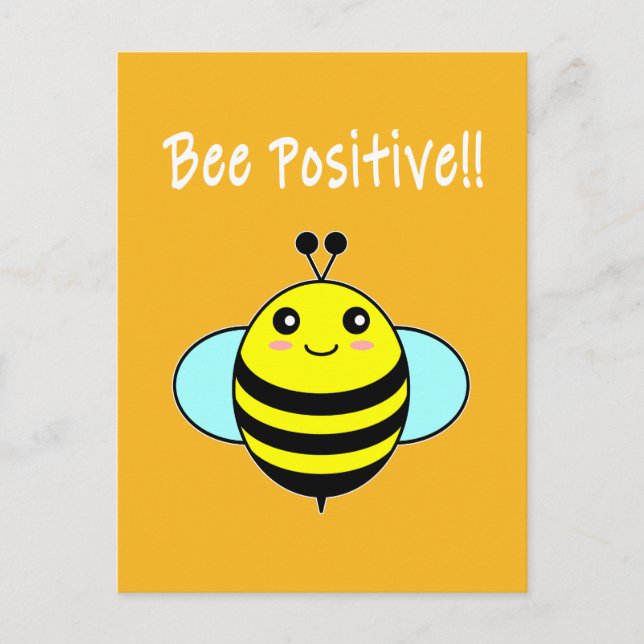 Carte Postale Abeille positive ! ! (Devant)