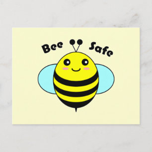 Carte Postale Abeille sécuritaire 1