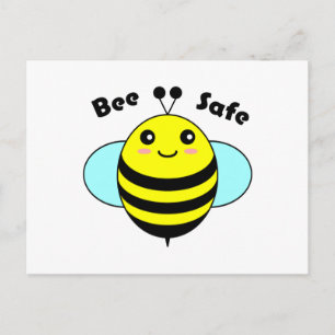 Carte Postale Abeille sécuritaire 3